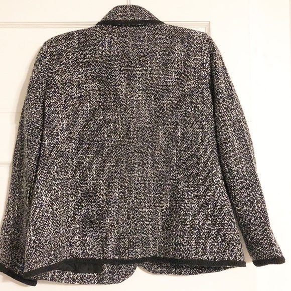 Appleseed’s Petites Black Tweed Blazer - 12P - Picture 2 of 7